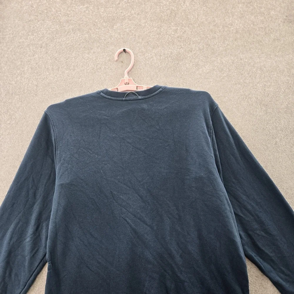 Under Armour Men Sweatshirt XL Blue‎ Colorblock UA Rival Terry Scribble Crew